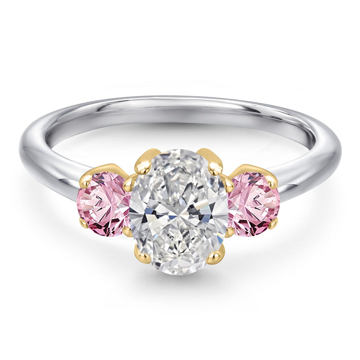 Ring in 10K Two Tone Gold