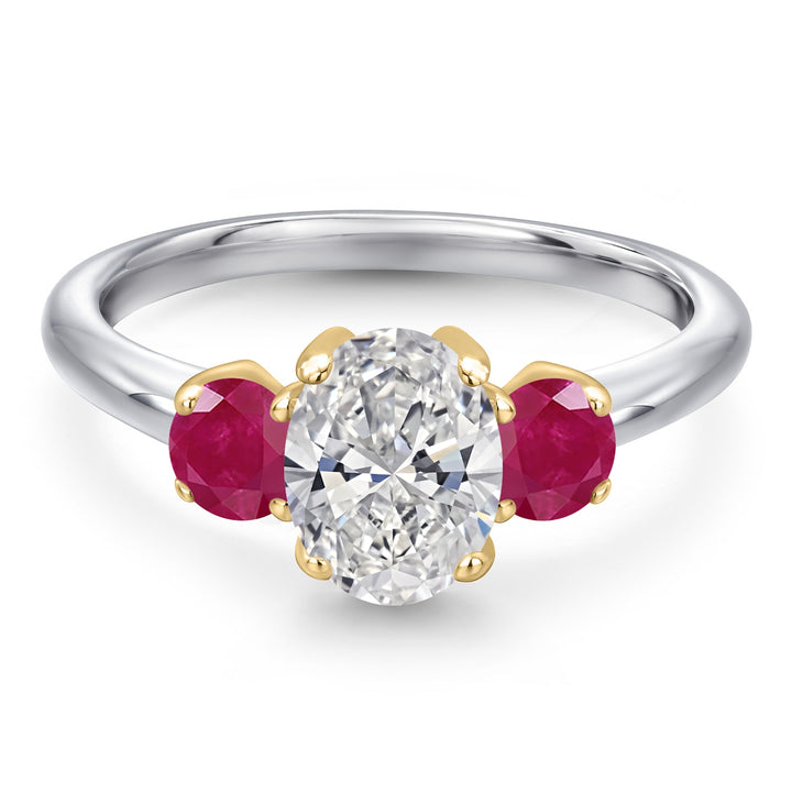 Ring in 10K Two Tone Gold