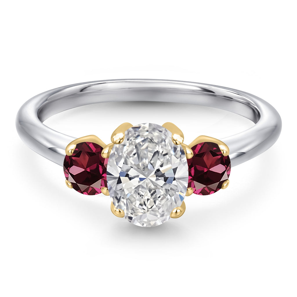 Ring in 10K Two Tone Gold