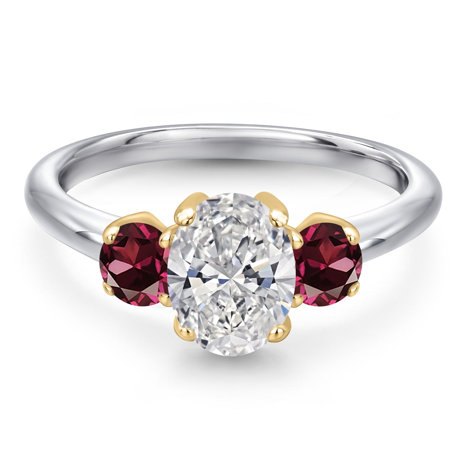 Ring in 10K Two Tone Gold