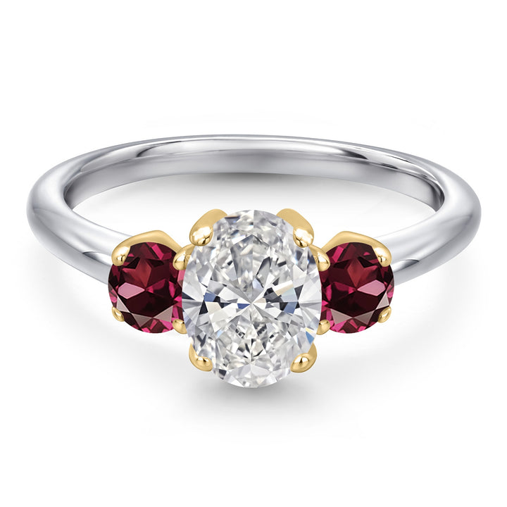Ring in 10K Two Tone Gold