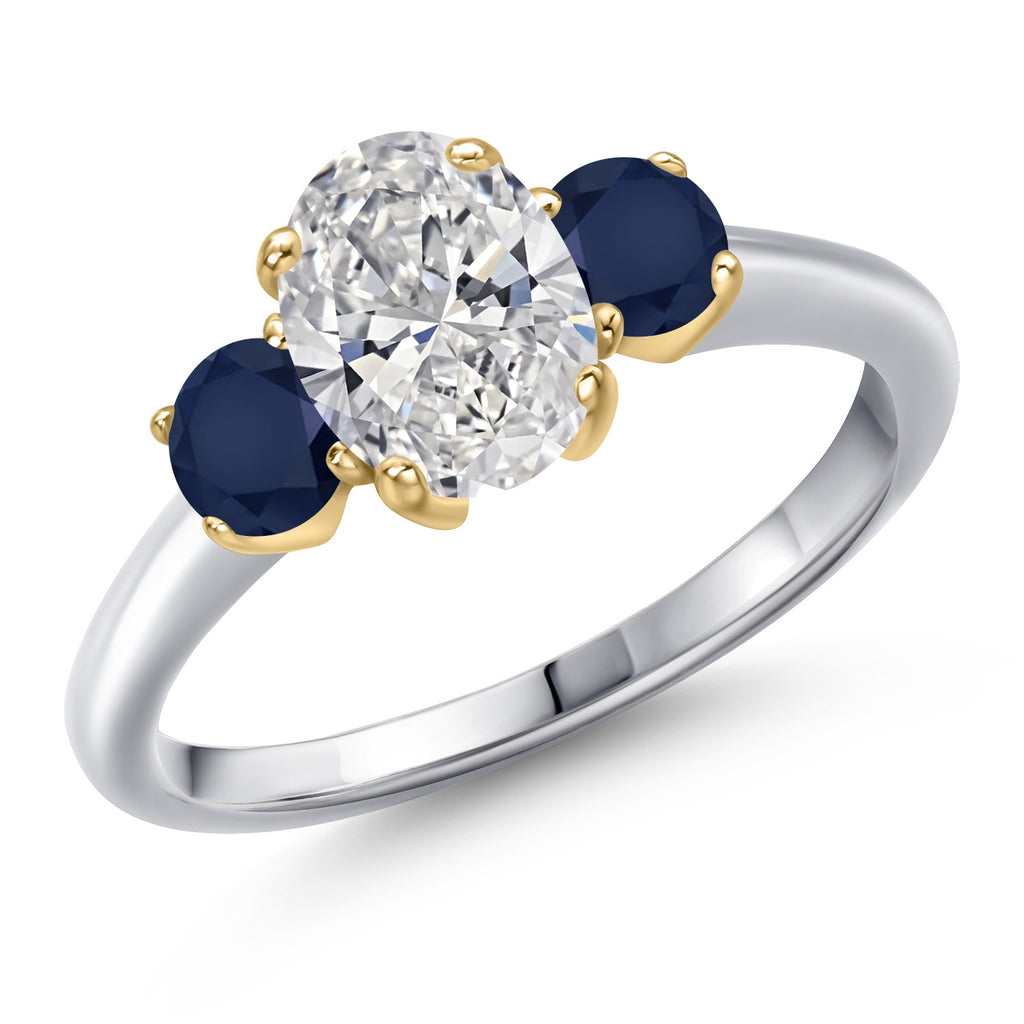 Ring in 10K Two Tone Gold