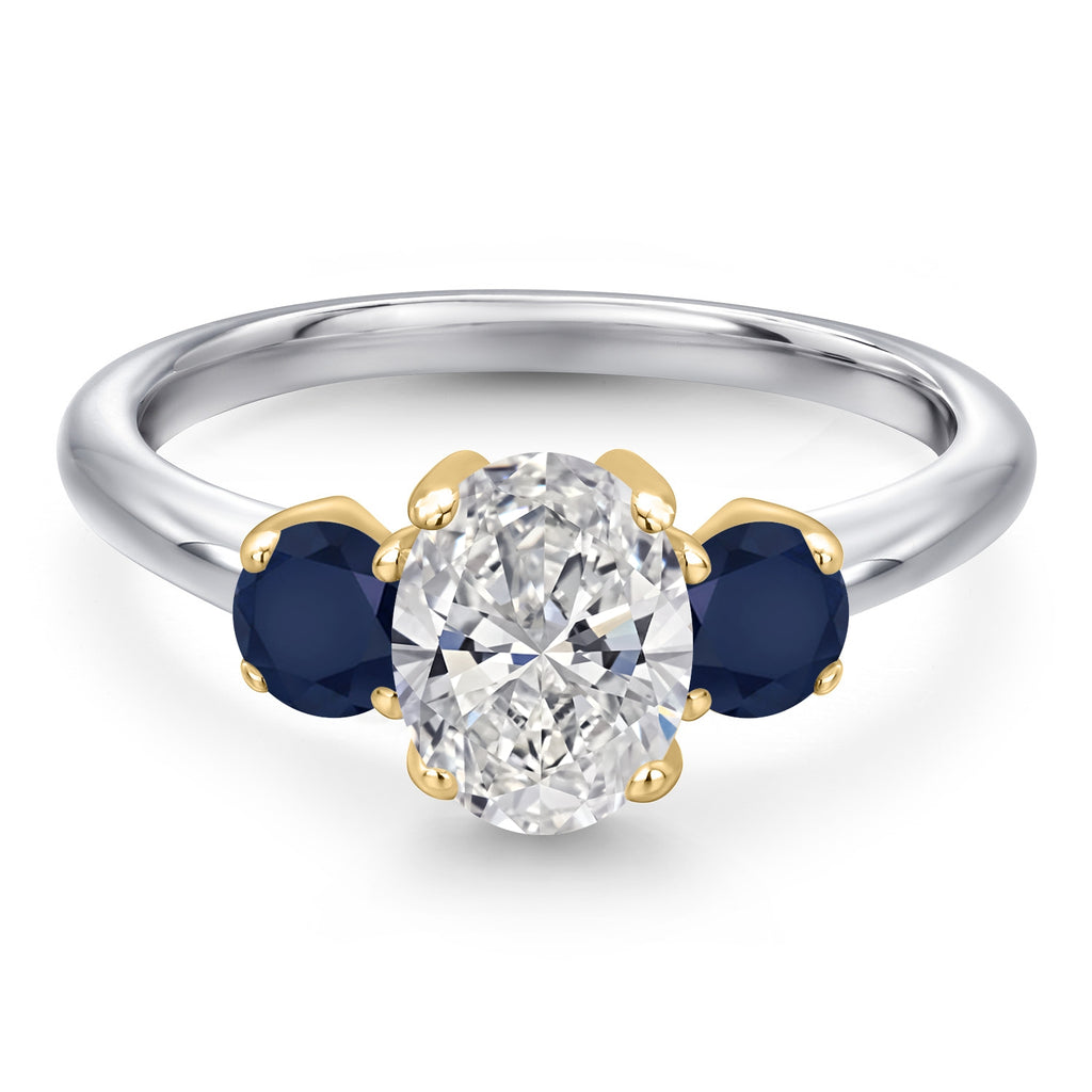 Ring in 10K Two Tone Gold