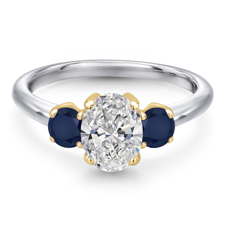 Ring in 10K Two Tone Gold