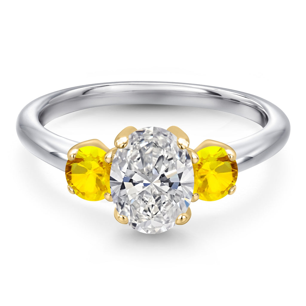 Ring in 10K Two Tone Gold