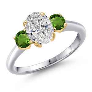 Ring in 10K Two Tone Gold