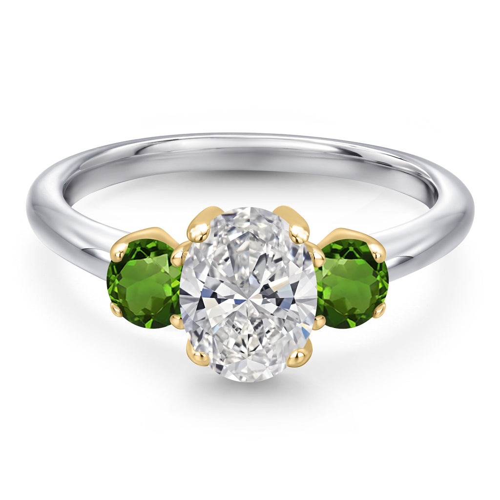 Ring in 10K Two Tone Gold