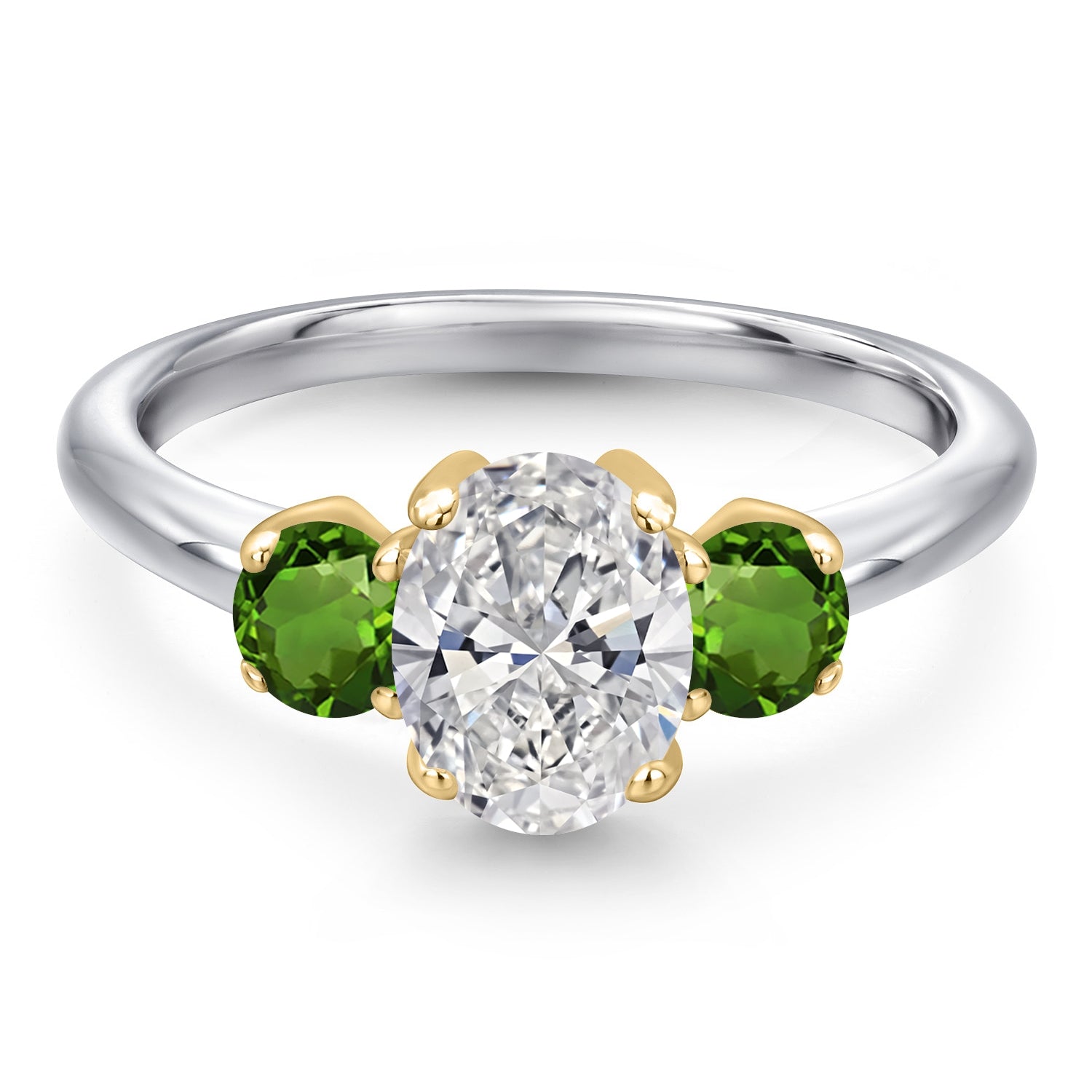 Ring in 10K Two Tone Gold