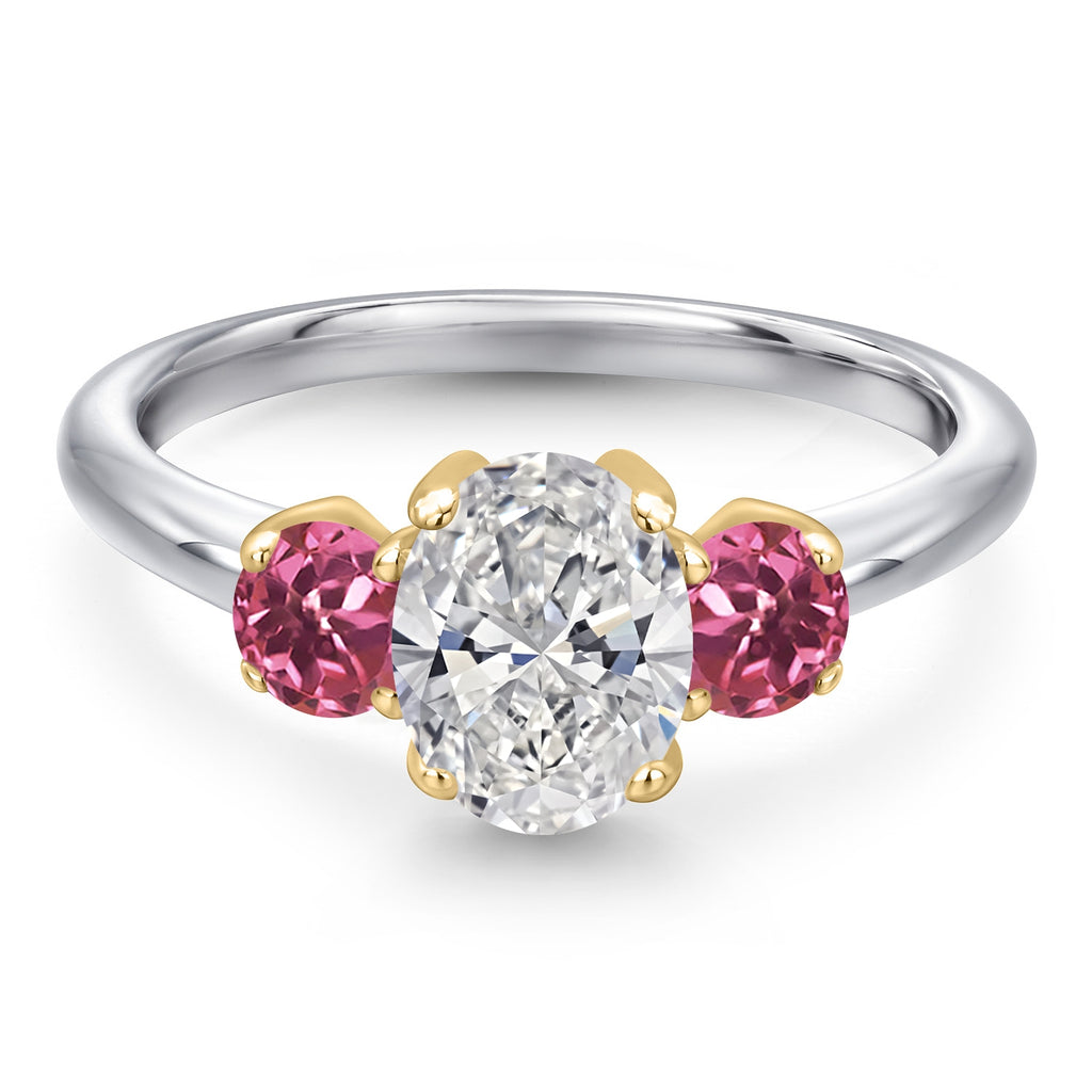 Ring in 10K Two Tone Gold