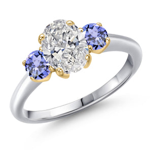 Ring in 10K Two Tone Gold