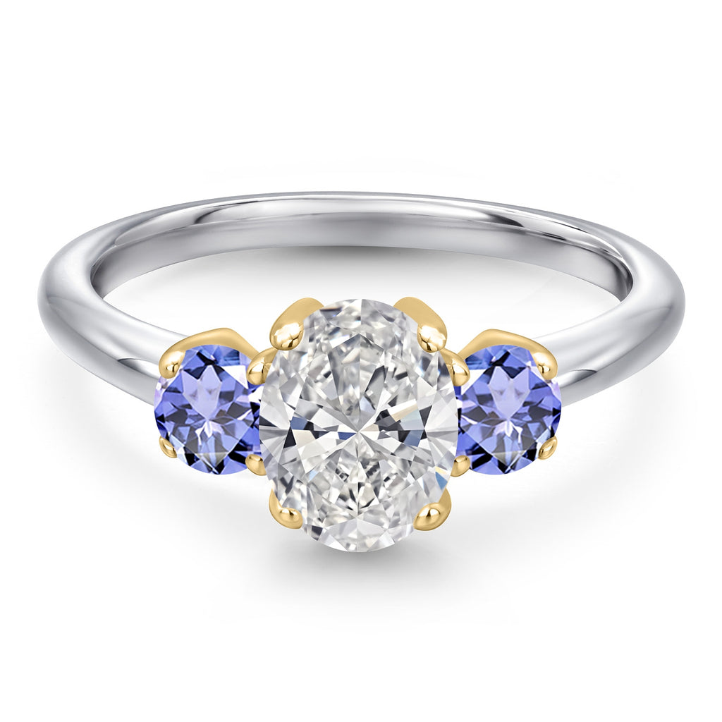 Ring in 10K Two Tone Gold