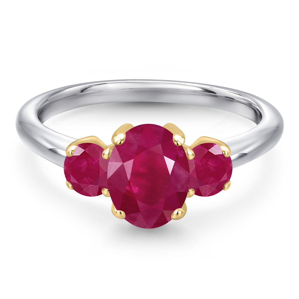 Ring in 10K Two Tone Gold