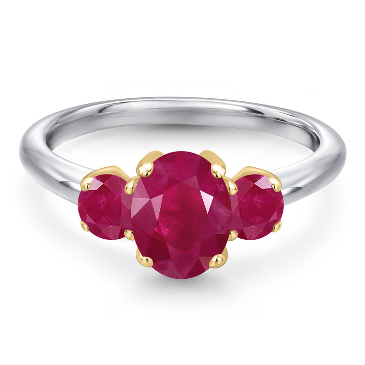 Ring in 10K Two Tone Gold