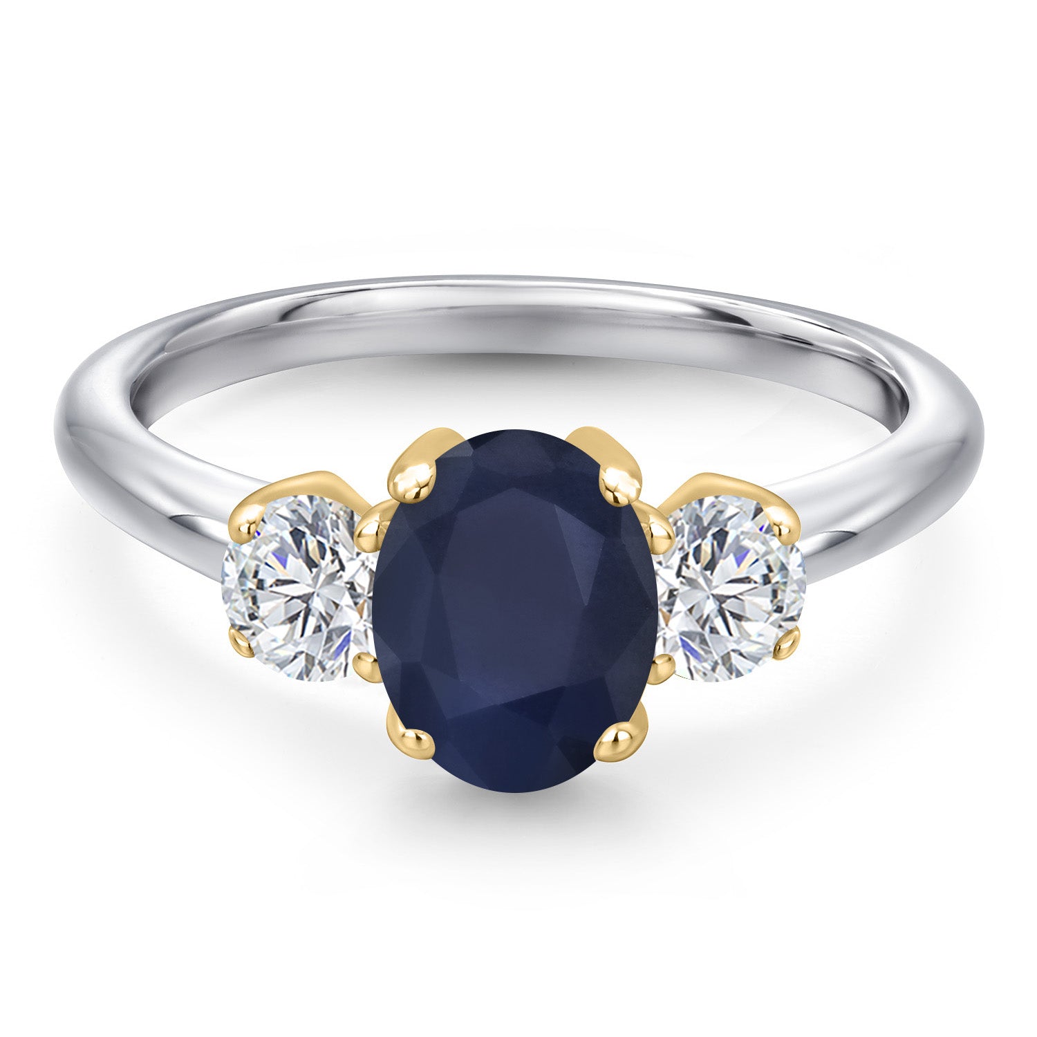 Ring in 10K Two Tone Gold