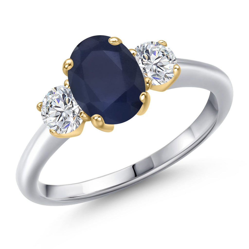 Ring in 10K Two Tone Gold