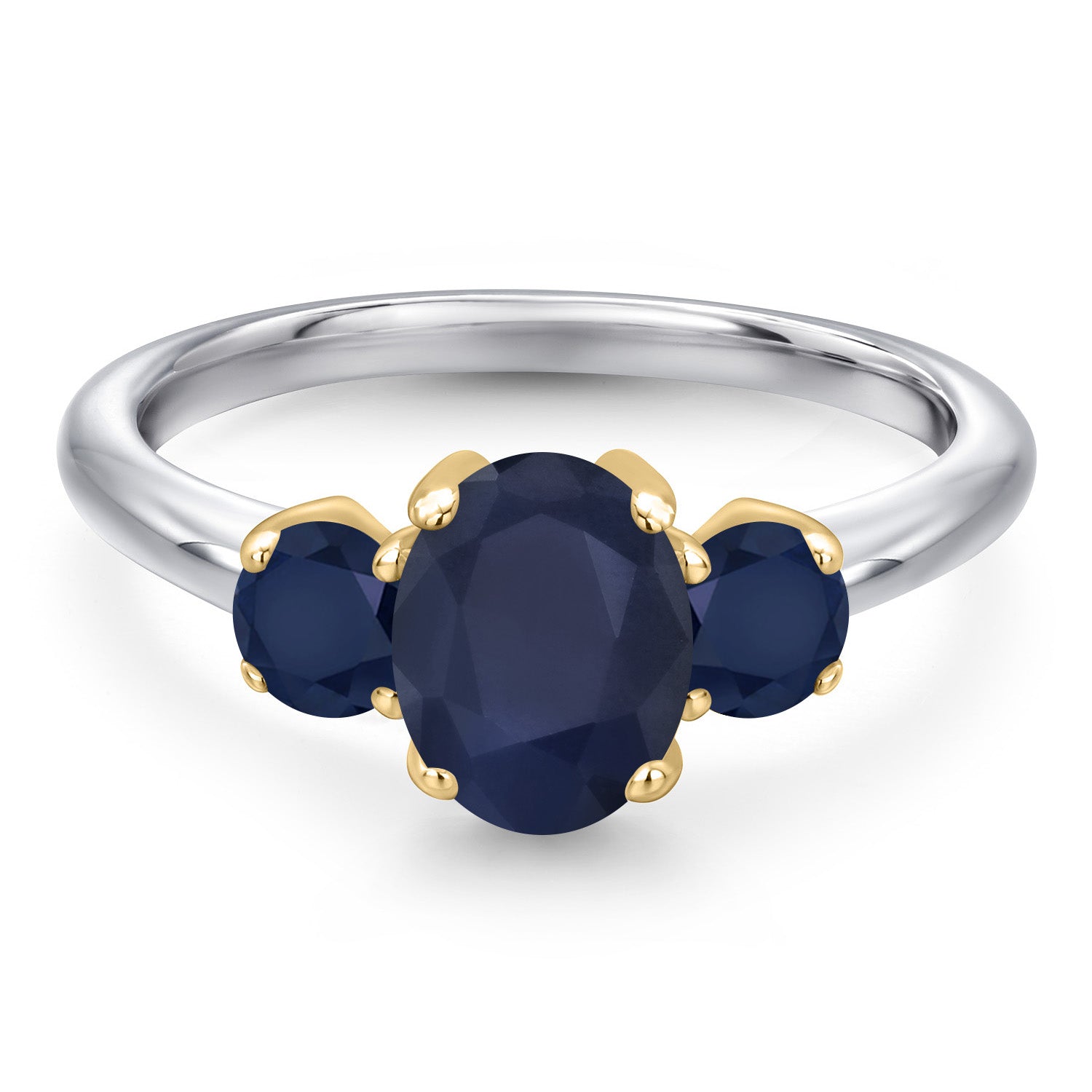 Ring in 10K Two Tone Gold