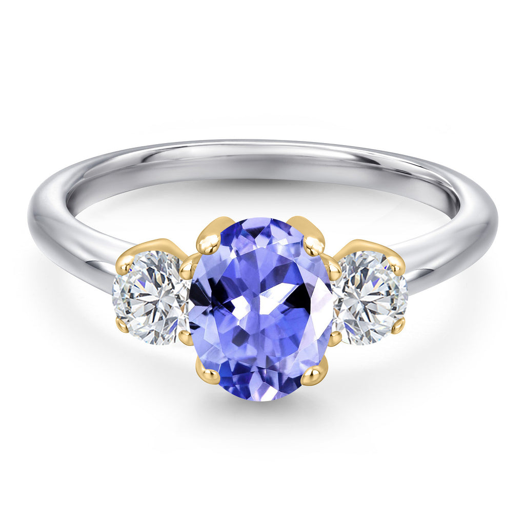Ring in 10K Two Tone Gold