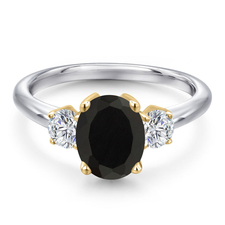 Ring in 10K Two Tone Gold