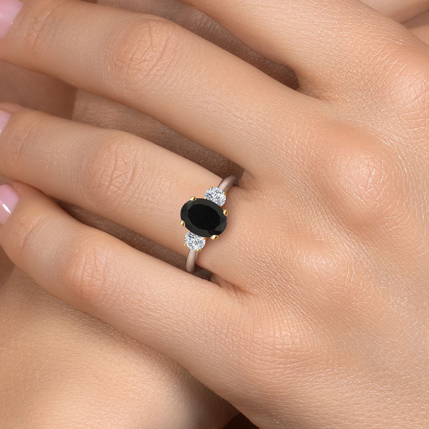 Ring in 10K Two Tone Gold