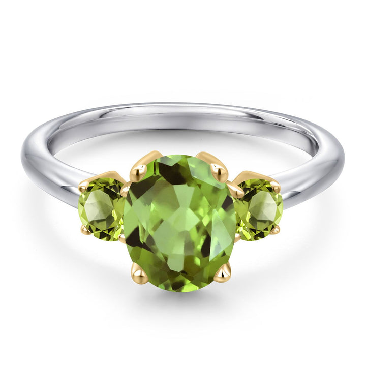 Ring in 10K Two Tone Gold