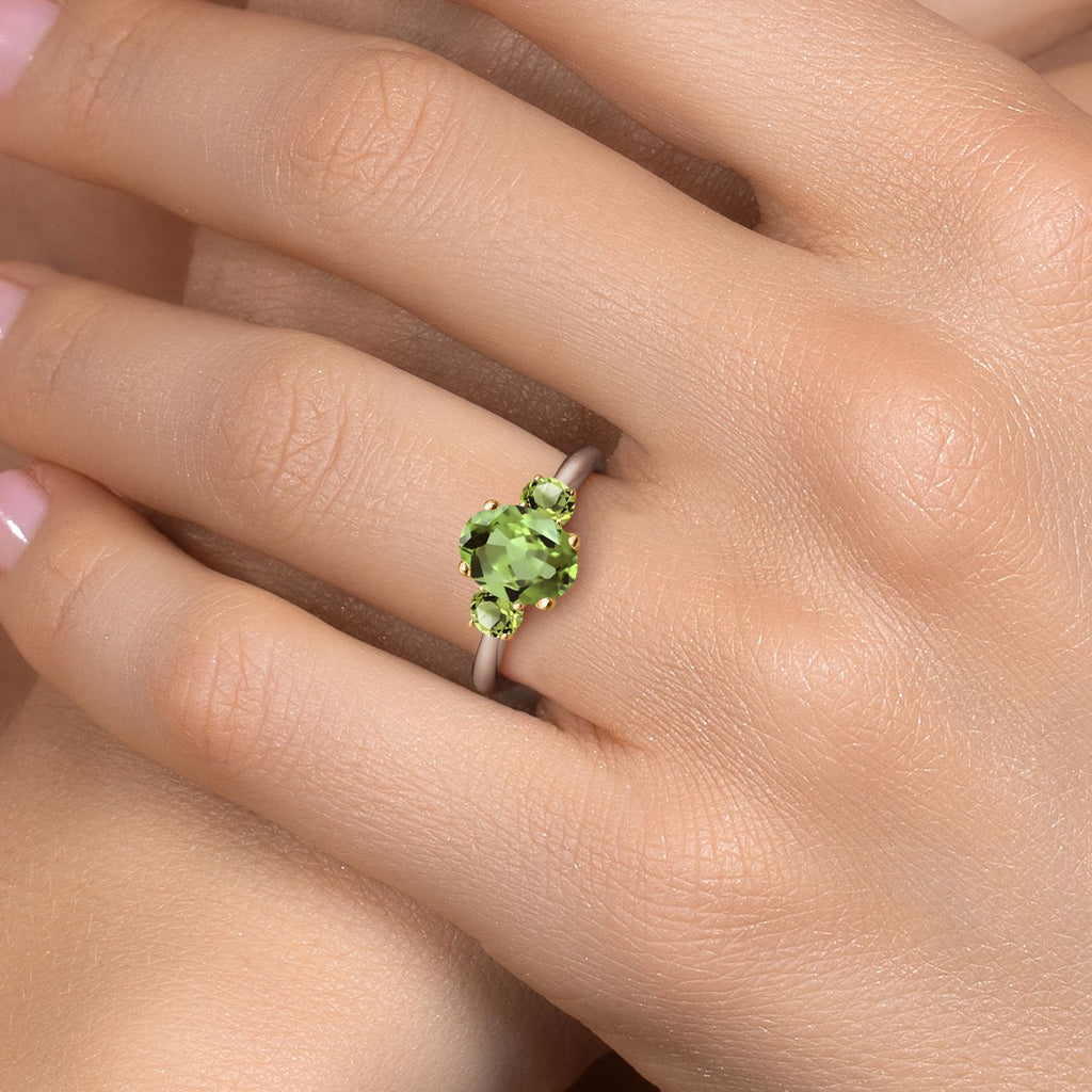 Ring in 10K Two Tone Gold