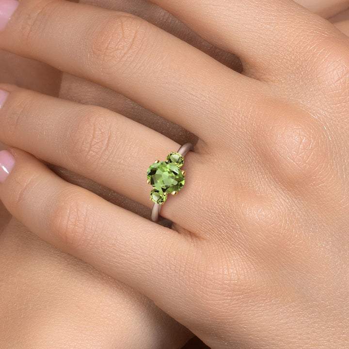 Ring in 10K Two Tone Gold
