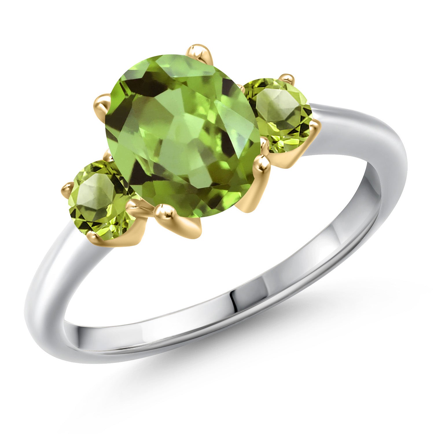 Ring in 10K Two Tone Gold