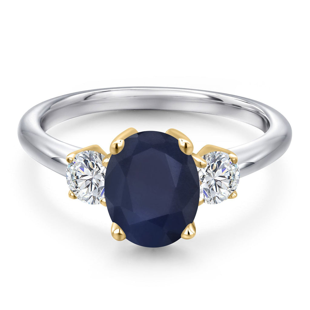 Ring in 10K Two Tone Gold