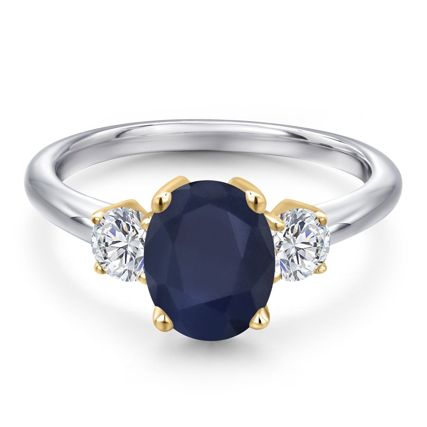 Ring in 10K Two Tone Gold