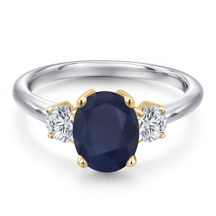 Ring in 10K Two Tone Gold