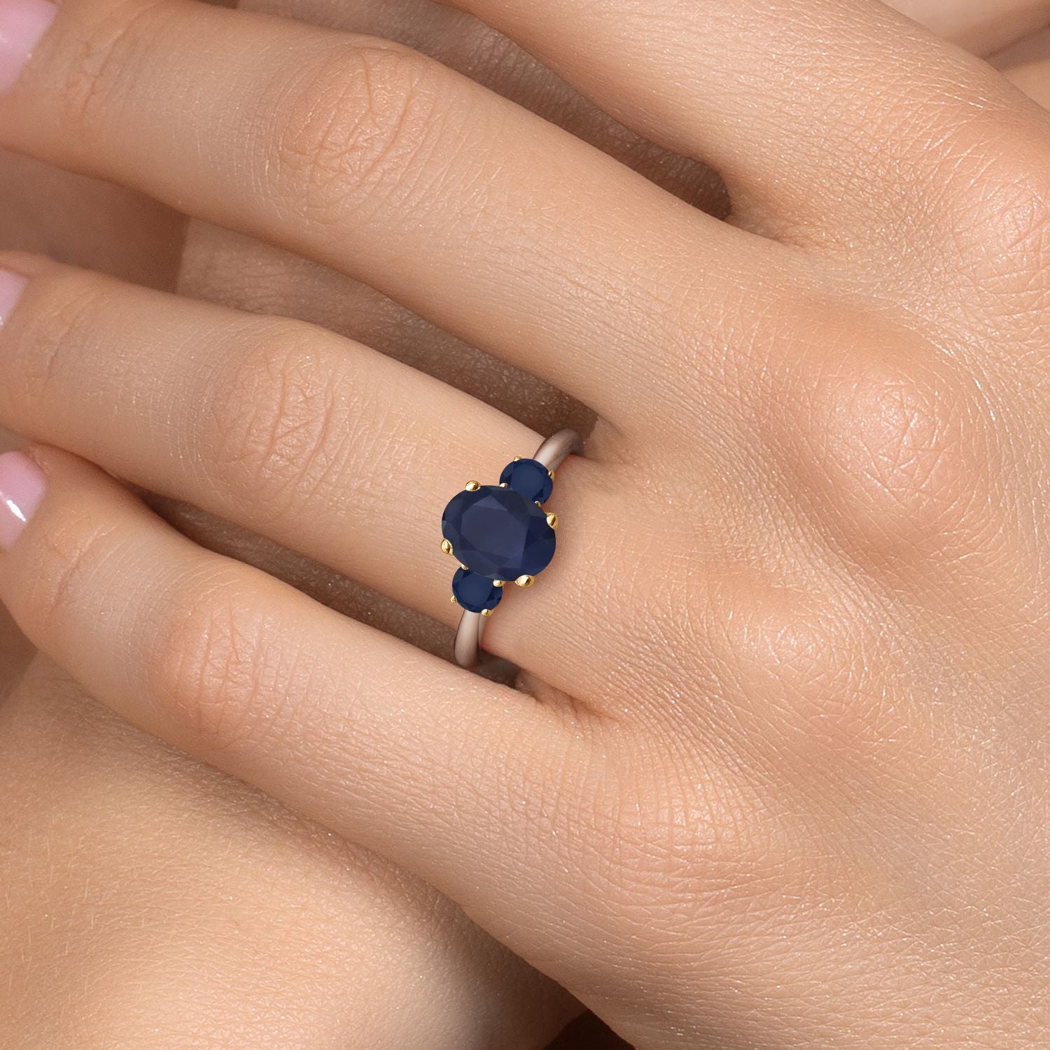 Ring in 10K Two Tone Gold