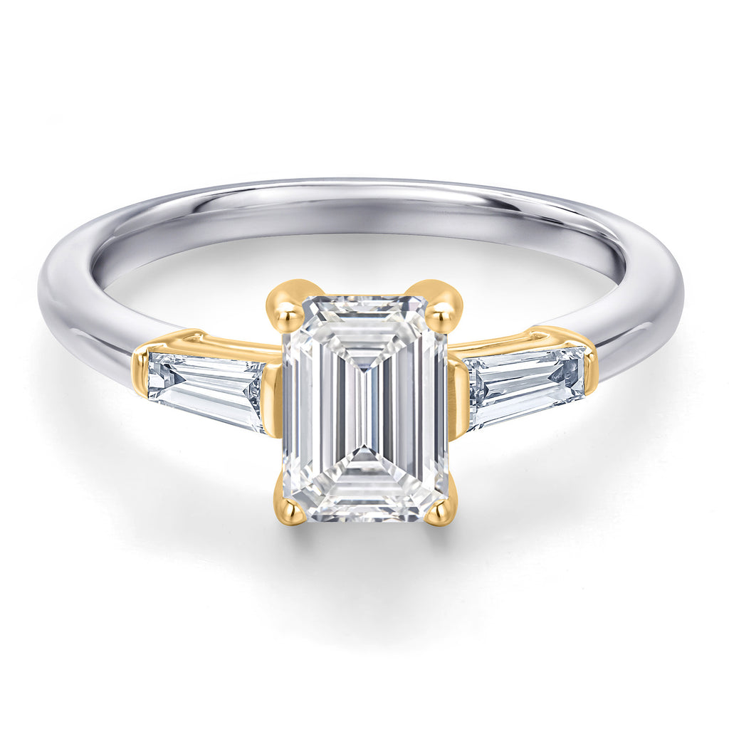 Ring in 10K Two Tone Gold