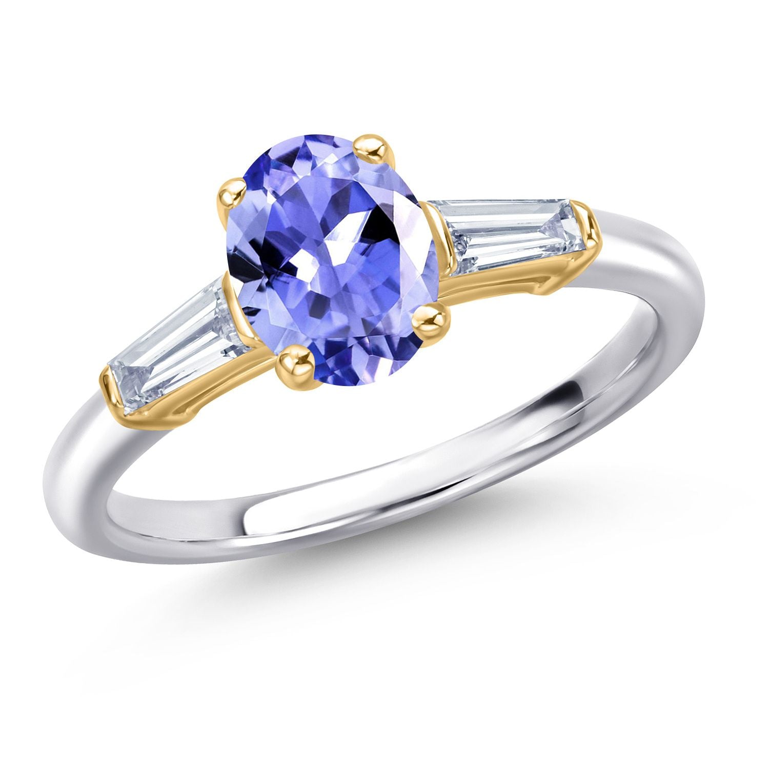 Tanzanite - December_8_Ring in 10K Two Tone Gold