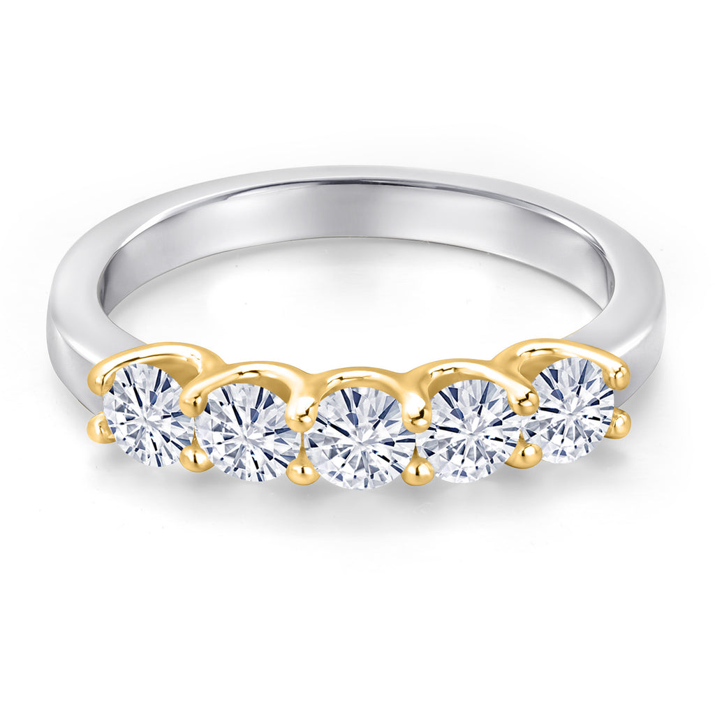 Ring in 10K Two Tone Gold