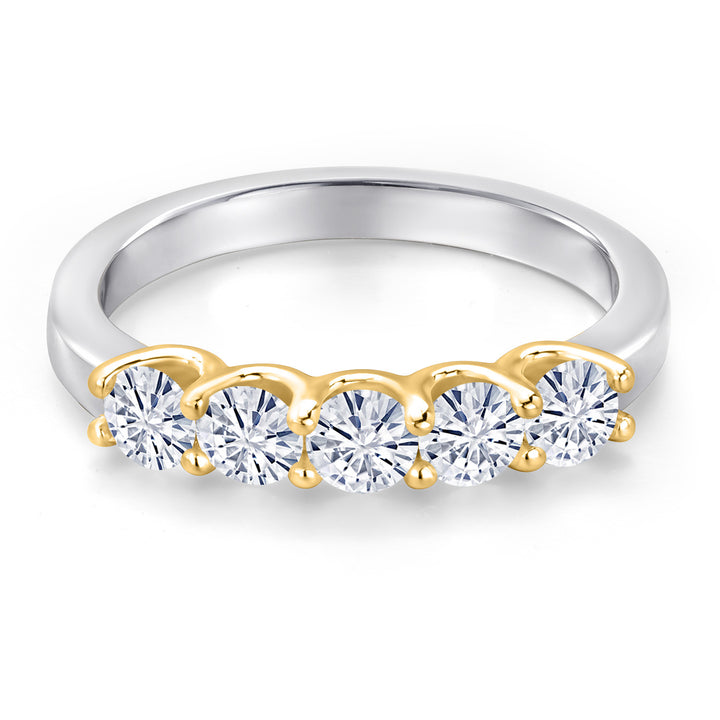 Ring in 10K Two Tone Gold