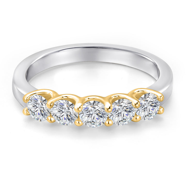 Ring in 10K Two Tone Gold