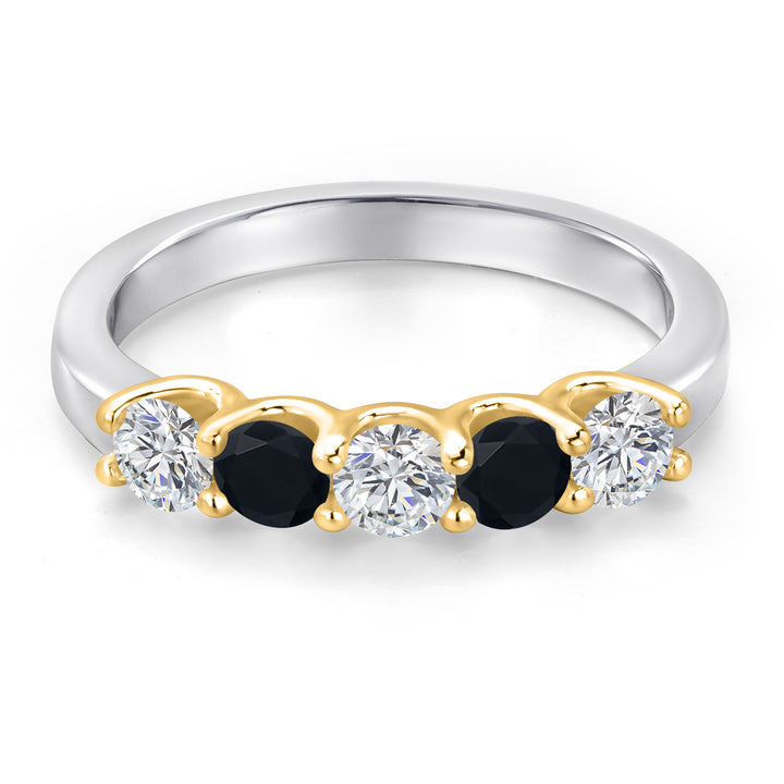 Ring in 10K Two Tone Gold