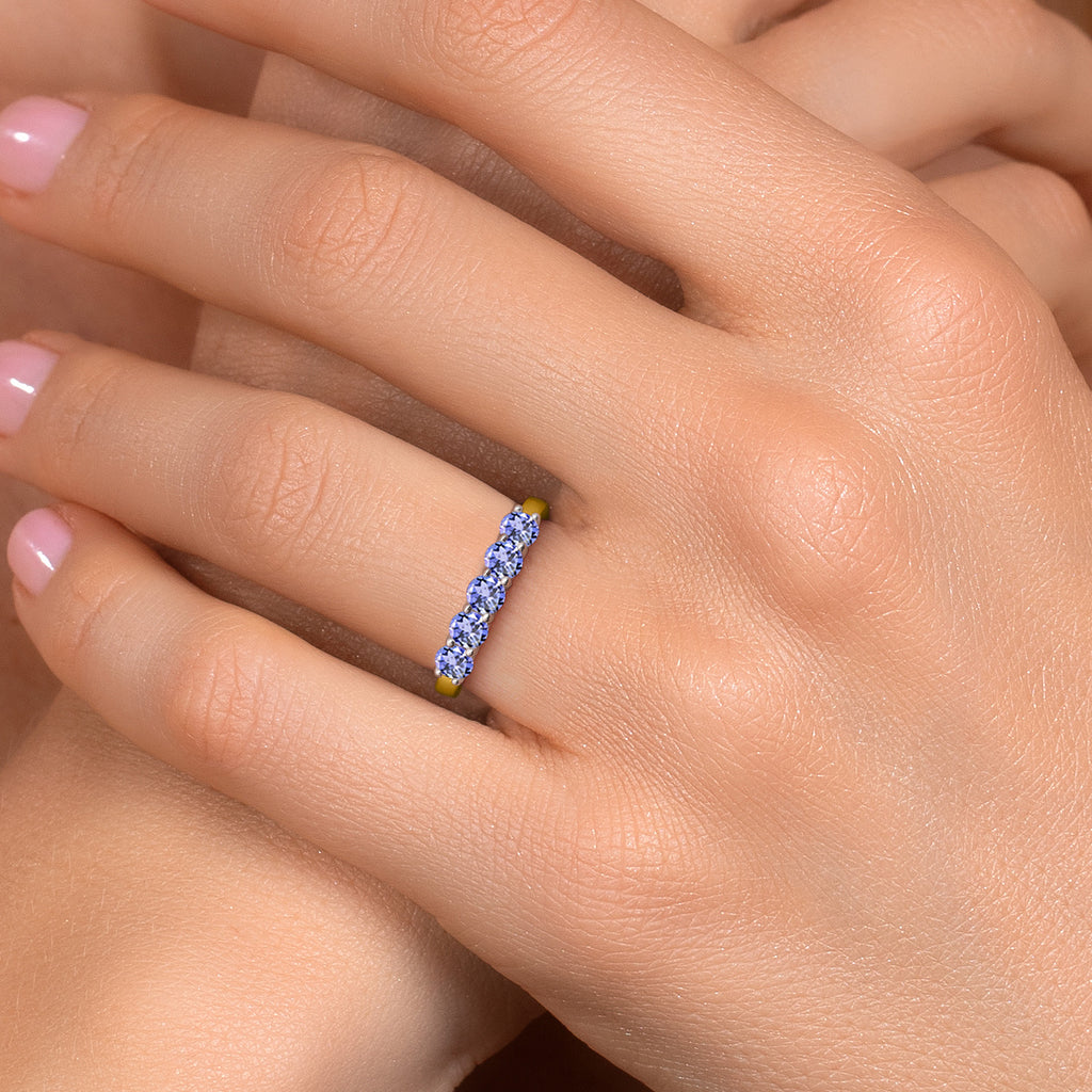 Ring in 10K Two Tone Gold