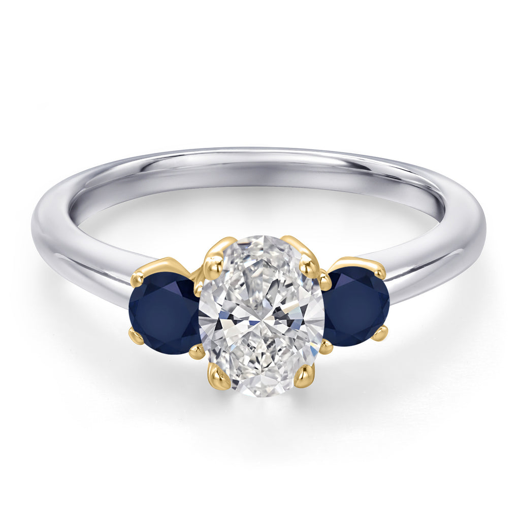 Ring in 10K Two Tone Gold