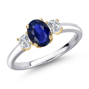Ring in 10K Two Tone Gold