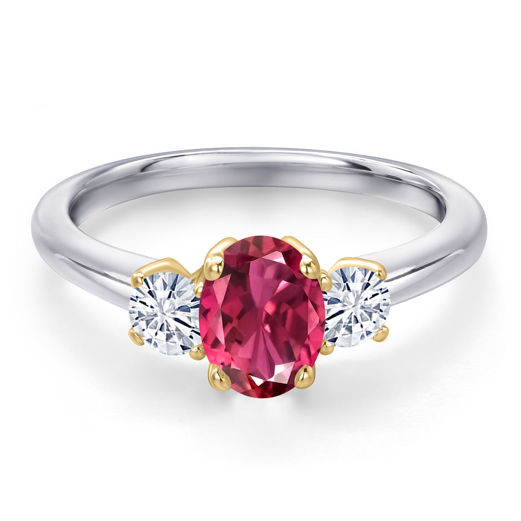 Ring in 10K Two Tone Gold