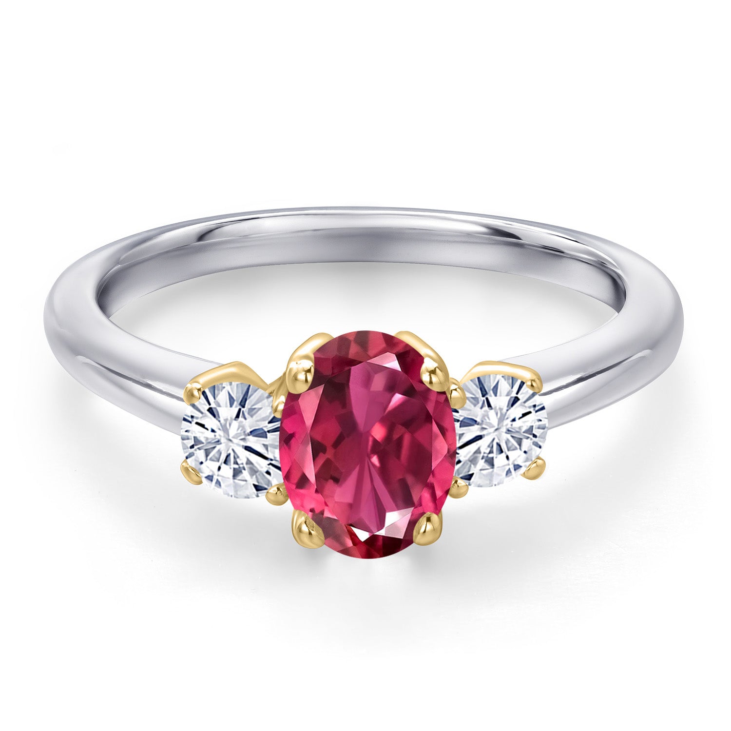 Ring in 10K Two Tone Gold