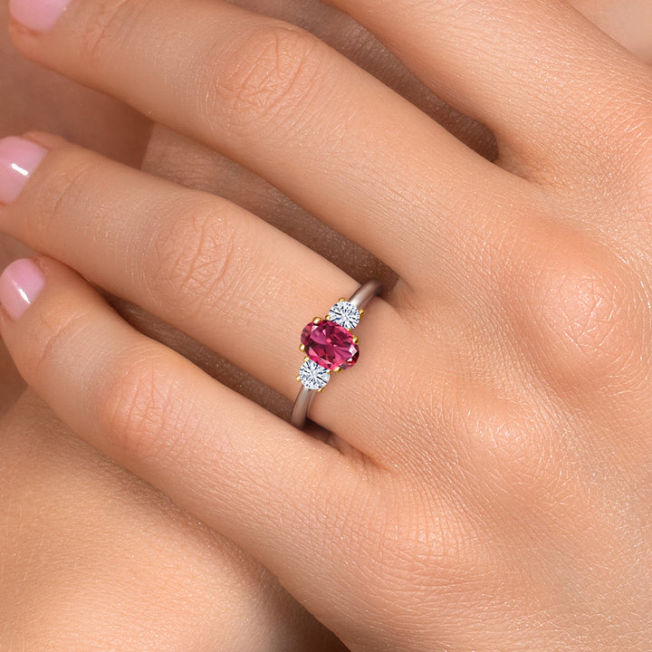 Ring in 10K Two Tone Gold