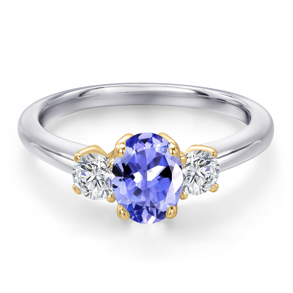 Ring in 10K Two Tone Gold