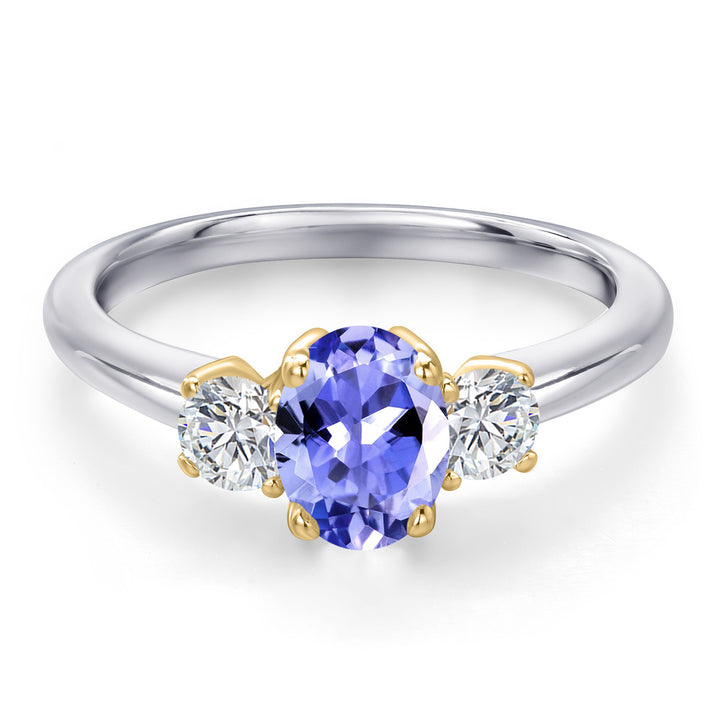Ring in 10K Two Tone Gold