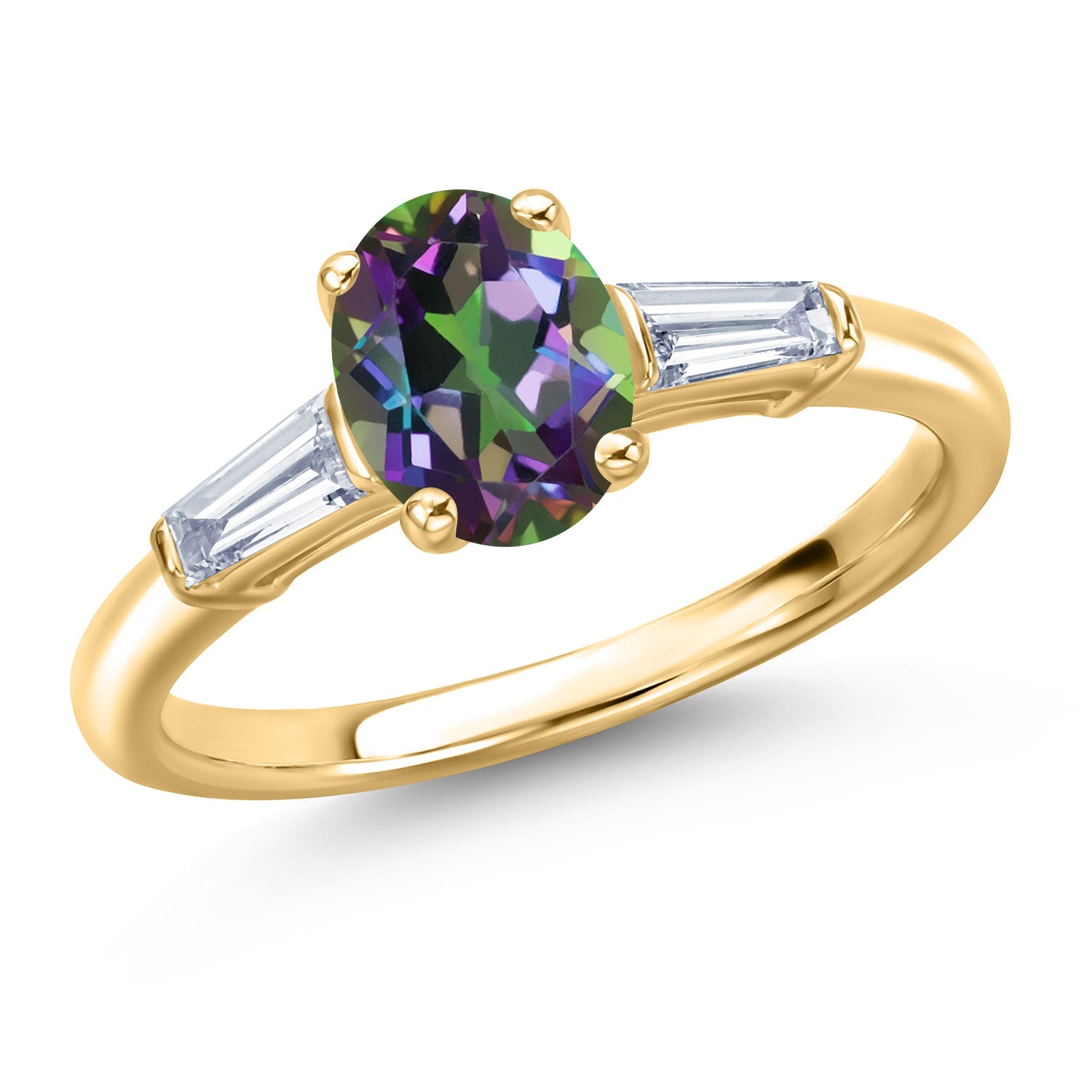 Green Mystic Topaz_7_Ring in 10K Yellow Gold