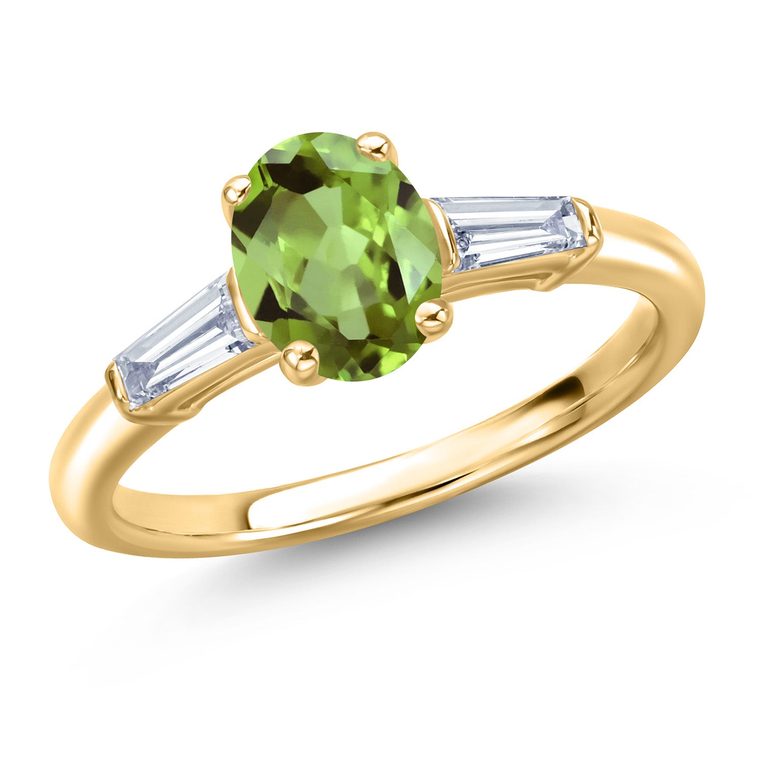 Peridot - August_7_Ring in 10K Yellow Gold