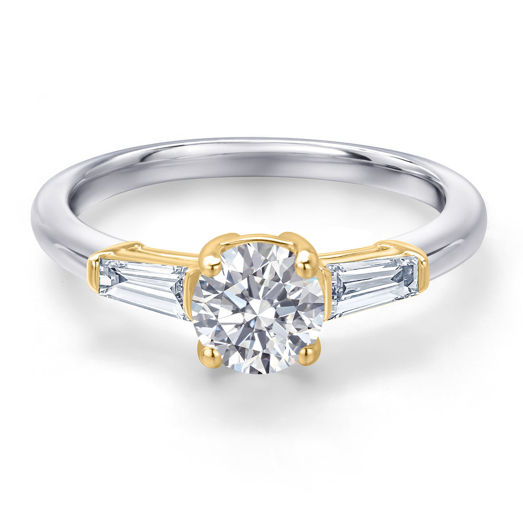 Ring in 10K Two Tone Gold