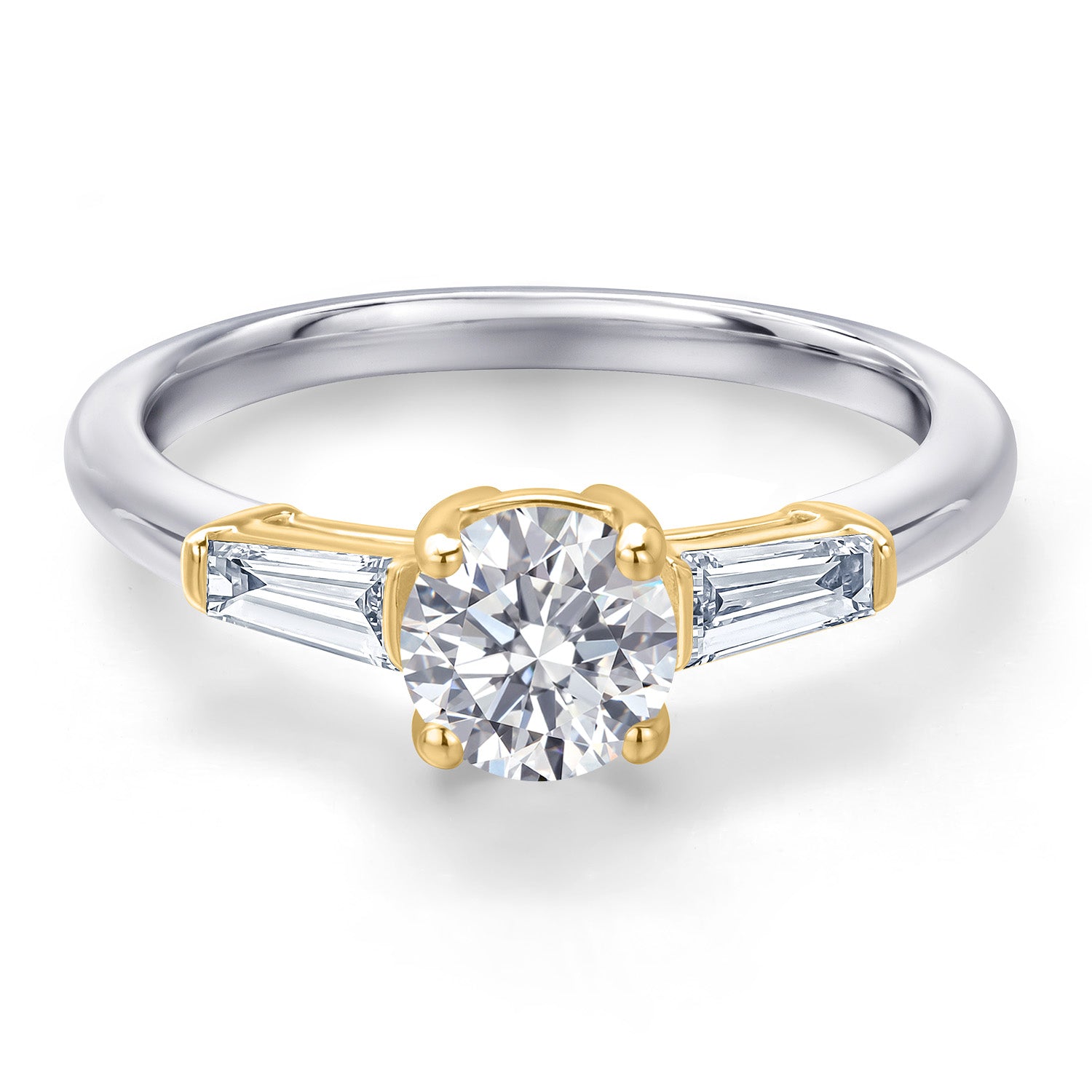 Ring in 10K Two Tone Gold