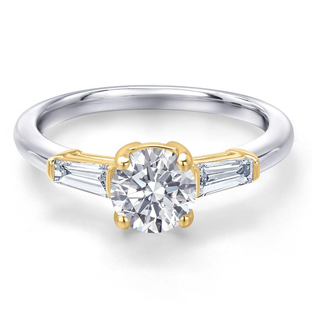 Ring in 10K Two Tone Gold